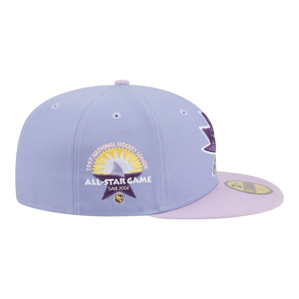 San Jose Sharks New Era Lavender Bloom 59FIFTY Fitted Hat - Light Purple/Purple | US 203778862