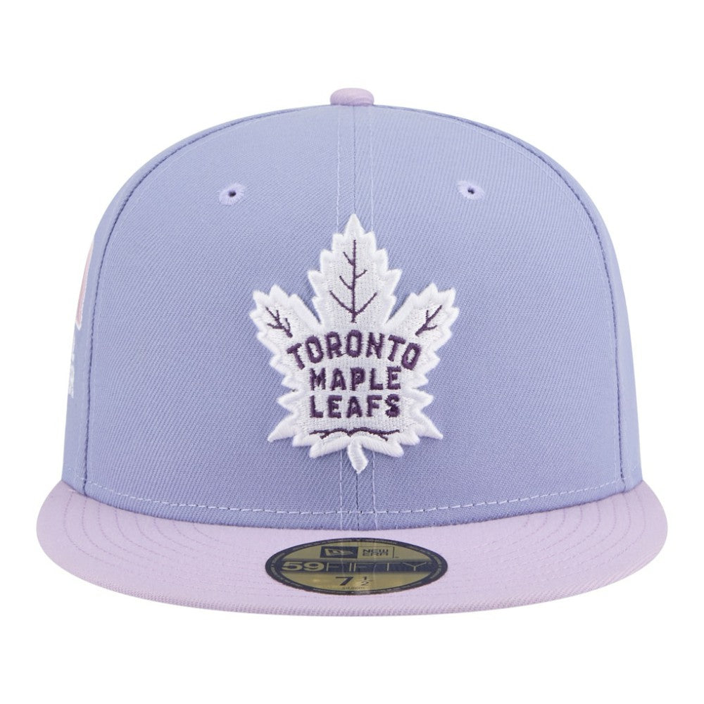 Toronto Maple Leafs New Era Lavender Bloom 59FIFTY Fitted Hat - Light Purple/Purple | US 203778863