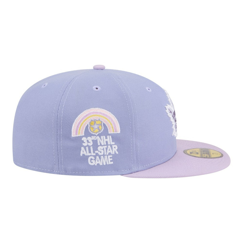 Toronto Maple Leafs New Era Lavender Bloom 59FIFTY Fitted Hat - Light Purple/Purple | US 203778863