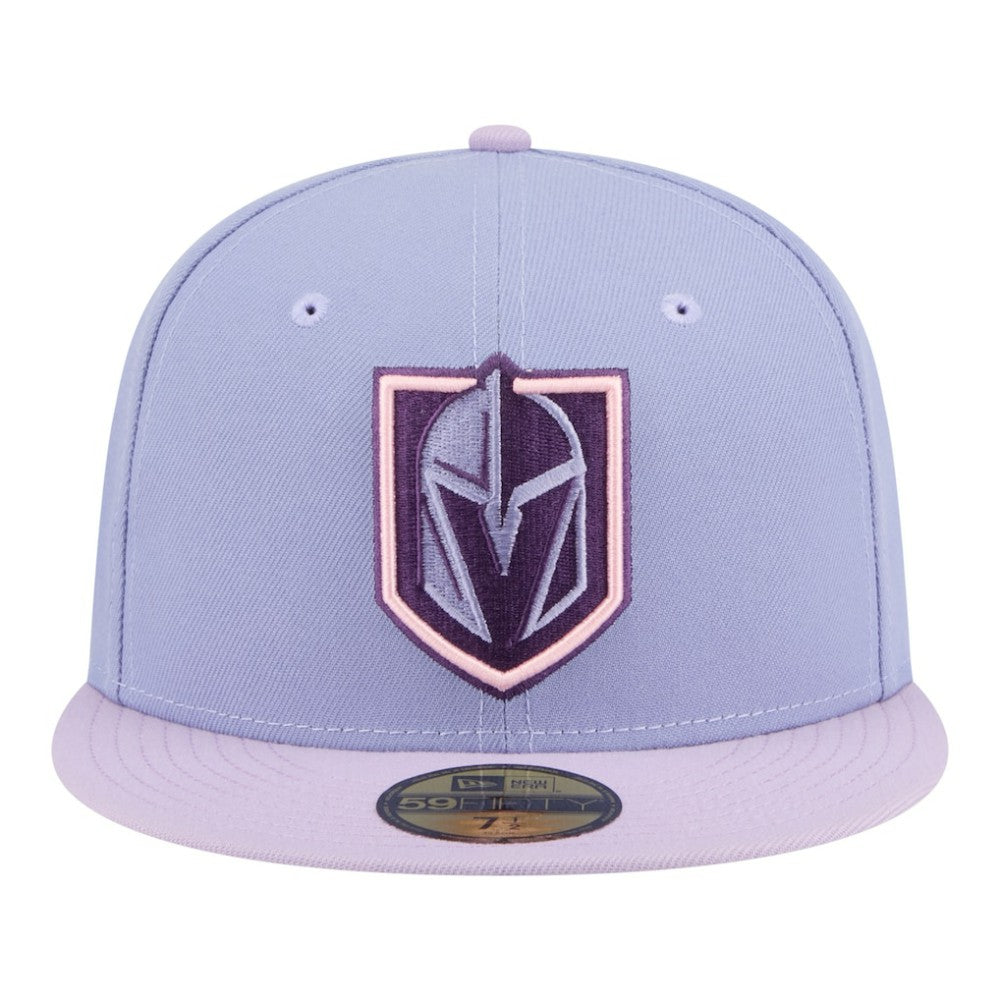 Vegas Golden Knights New Era Lavender Bloom 59FIFTY Fitted Hat - Light Purple/Purple | US 203778864