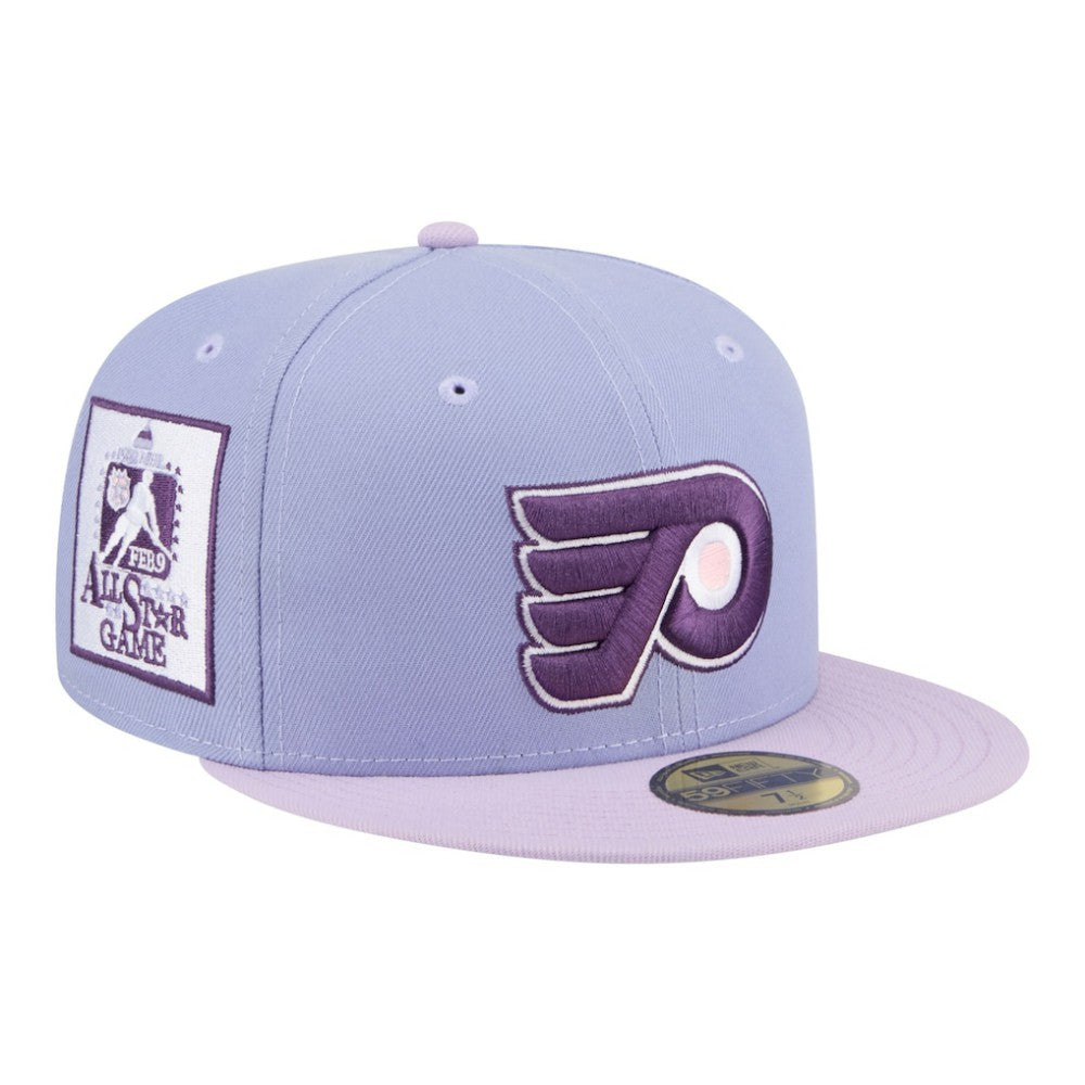 Philadelphia Flyers New Era Lavender Bloom 59FIFTY Fitted Hat - Light Purple/Purple | US 203778865