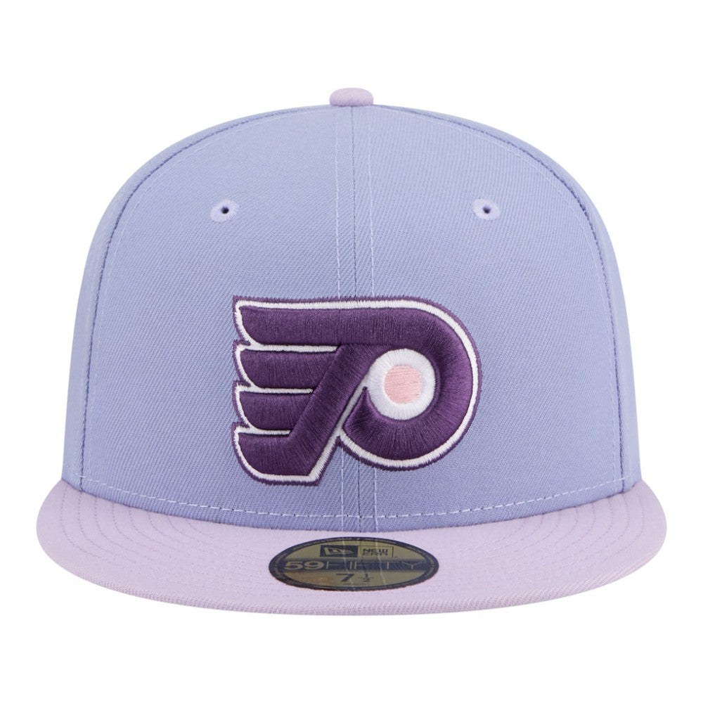 Philadelphia Flyers New Era Lavender Bloom 59FIFTY Fitted Hat - Light Purple/Purple | US 203778865