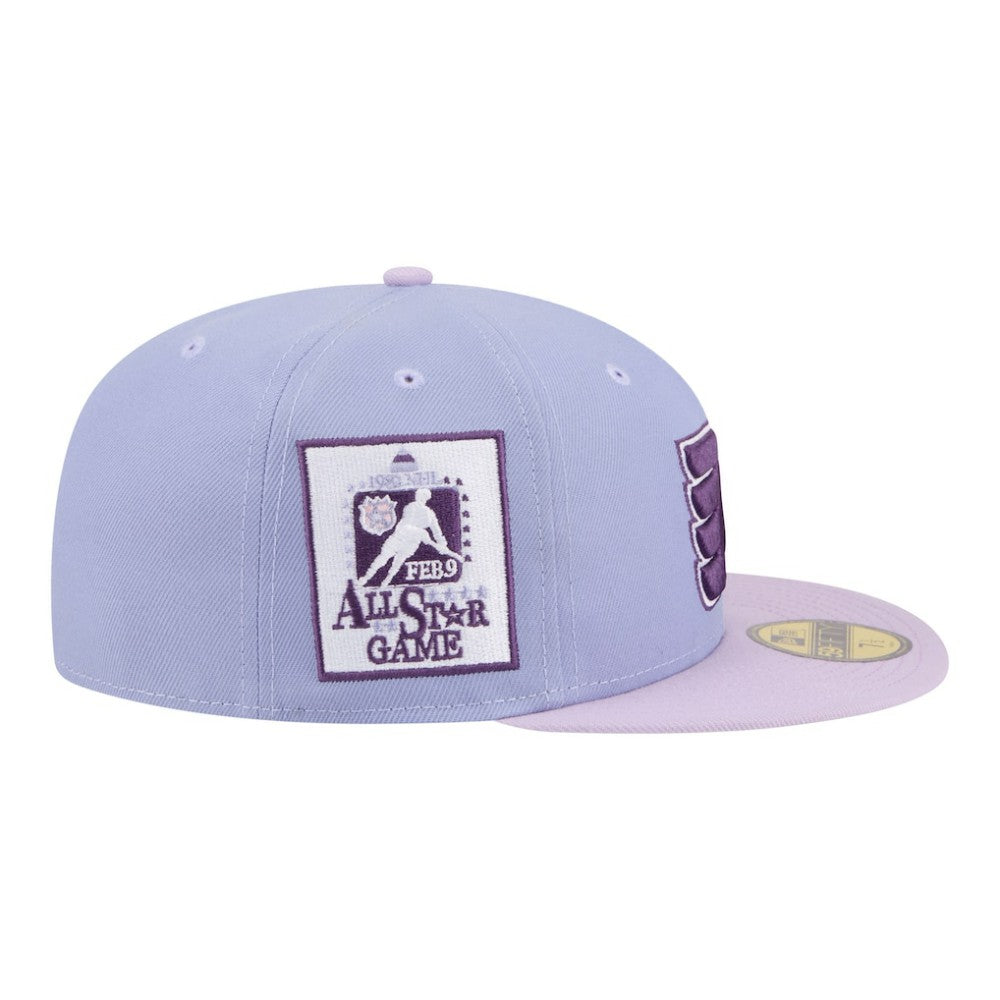 Philadelphia Flyers New Era Lavender Bloom 59FIFTY Fitted Hat - Light Purple/Purple | US 203778865
