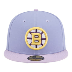 Boston Bruins New Era Lavender Bloom 59FIFTY Fitted Hat - Light Purple/Purple | US 203778866