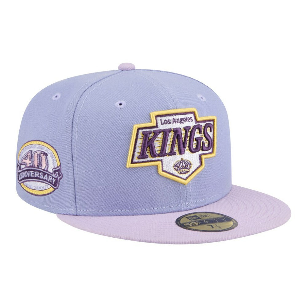 Los Angeles Kings New Era Lavender Bloom 59FIFTY Fitted Hat - Light Purple/Purple | US 203778867