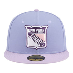 New York Rangers New Era Lavender Bloom 59FIFTY Fitted Hat - Light Purple/Purple | US 203778869