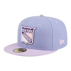 New York Rangers New Era Lavender Bloom 59FIFTY Fitted Hat - Light Purple/Purple | US 203778869