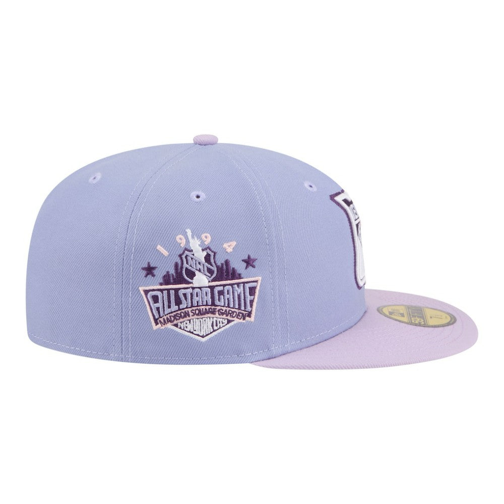 New York Rangers New Era Lavender Bloom 59FIFTY Fitted Hat - Light Purple/Purple | US 203778869