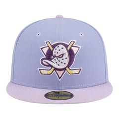 Anaheim Ducks New Era Lavender Bloom 59FIFTY Fitted Hat - Light Purple/Purple | US 203778870