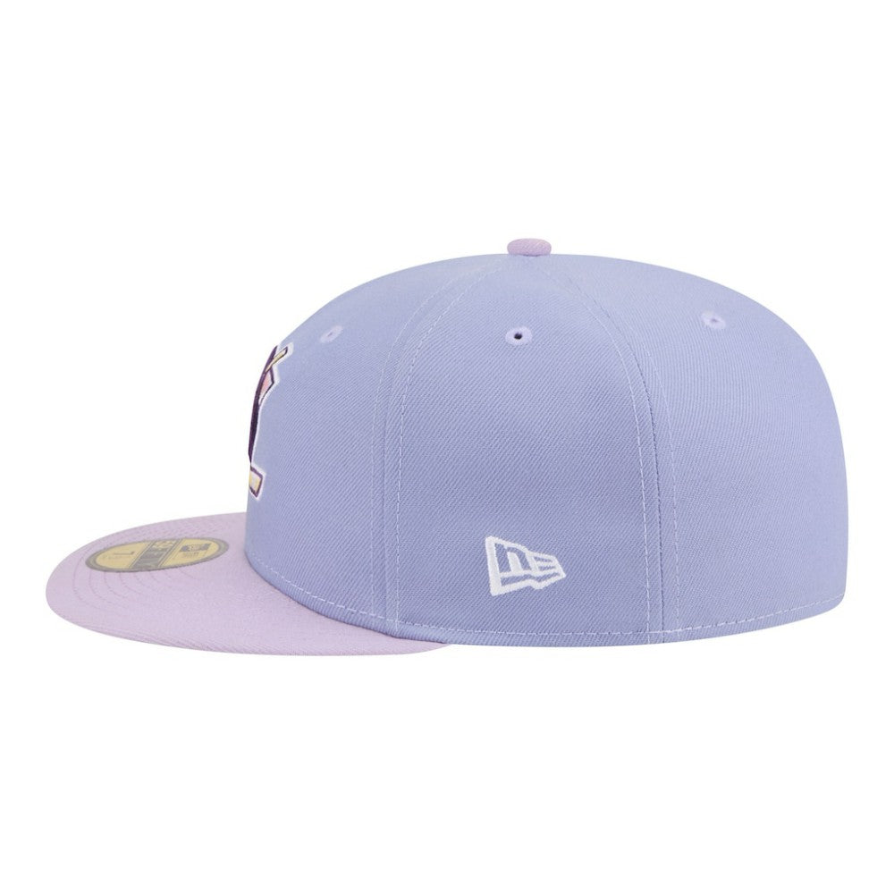 Anaheim Ducks New Era Lavender Bloom 59FIFTY Fitted Hat - Light Purple/Purple | US 203778870