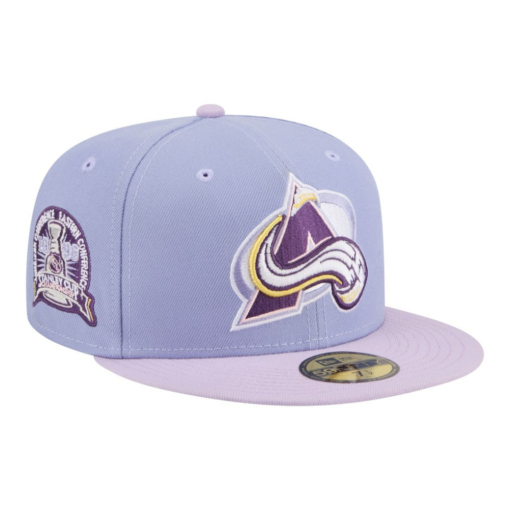 Colorado Avalanche New Era Lavender Bloom 59FIFTY Fitted Hat - Light Purple/Purple | US 203778871