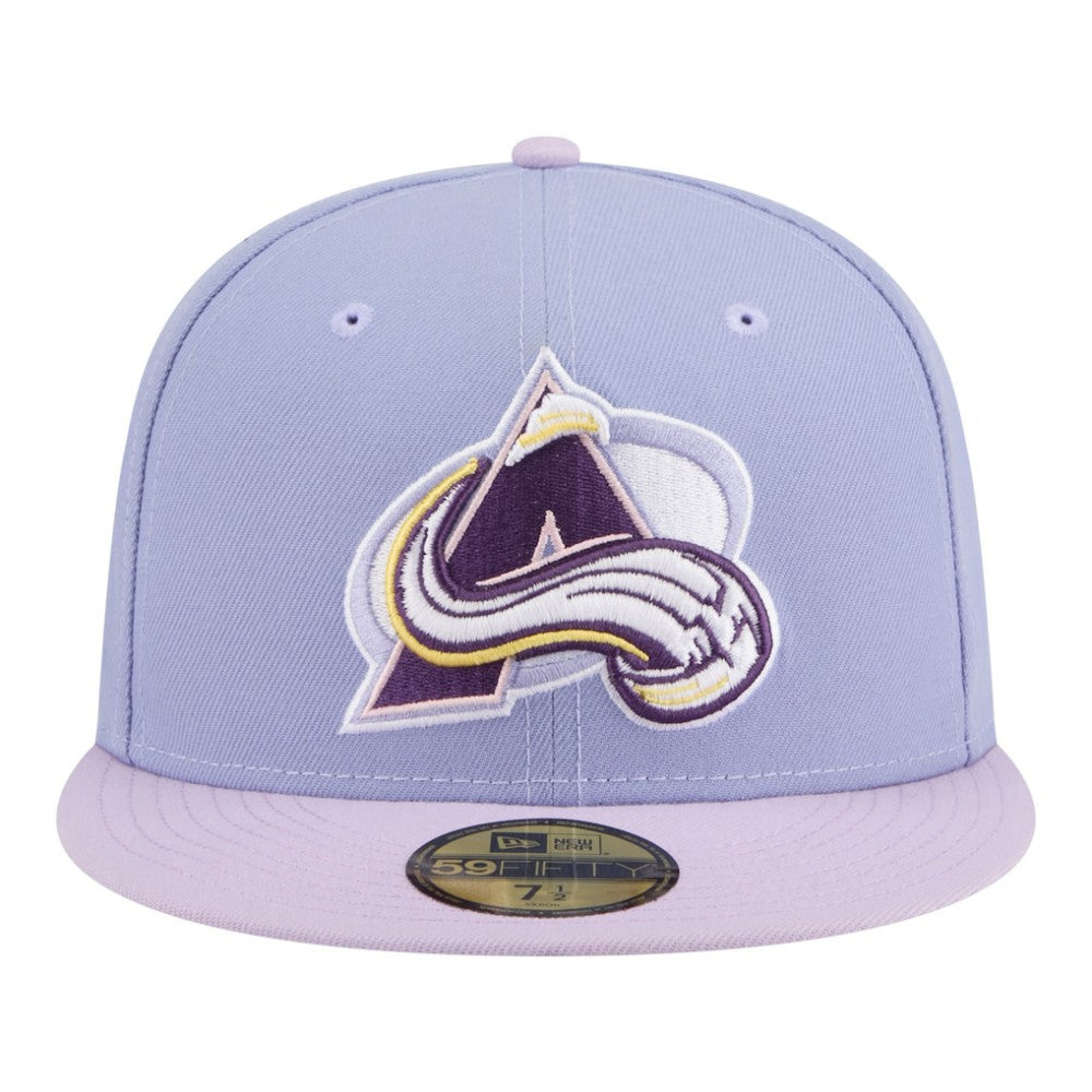 Colorado Avalanche New Era Lavender Bloom 59FIFTY Fitted Hat - Light Purple/Purple | US 203778871