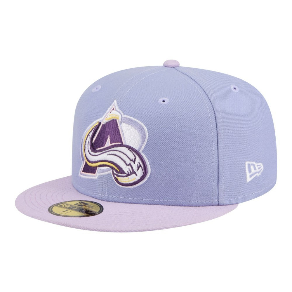 Colorado Avalanche New Era Lavender Bloom 59FIFTY Fitted Hat - Light Purple/Purple | US 203778871