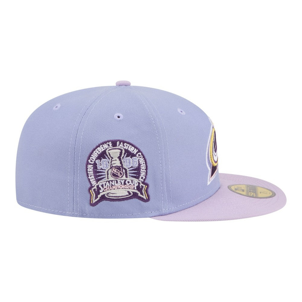 Colorado Avalanche New Era Lavender Bloom 59FIFTY Fitted Hat - Light Purple/Purple | US 203778871