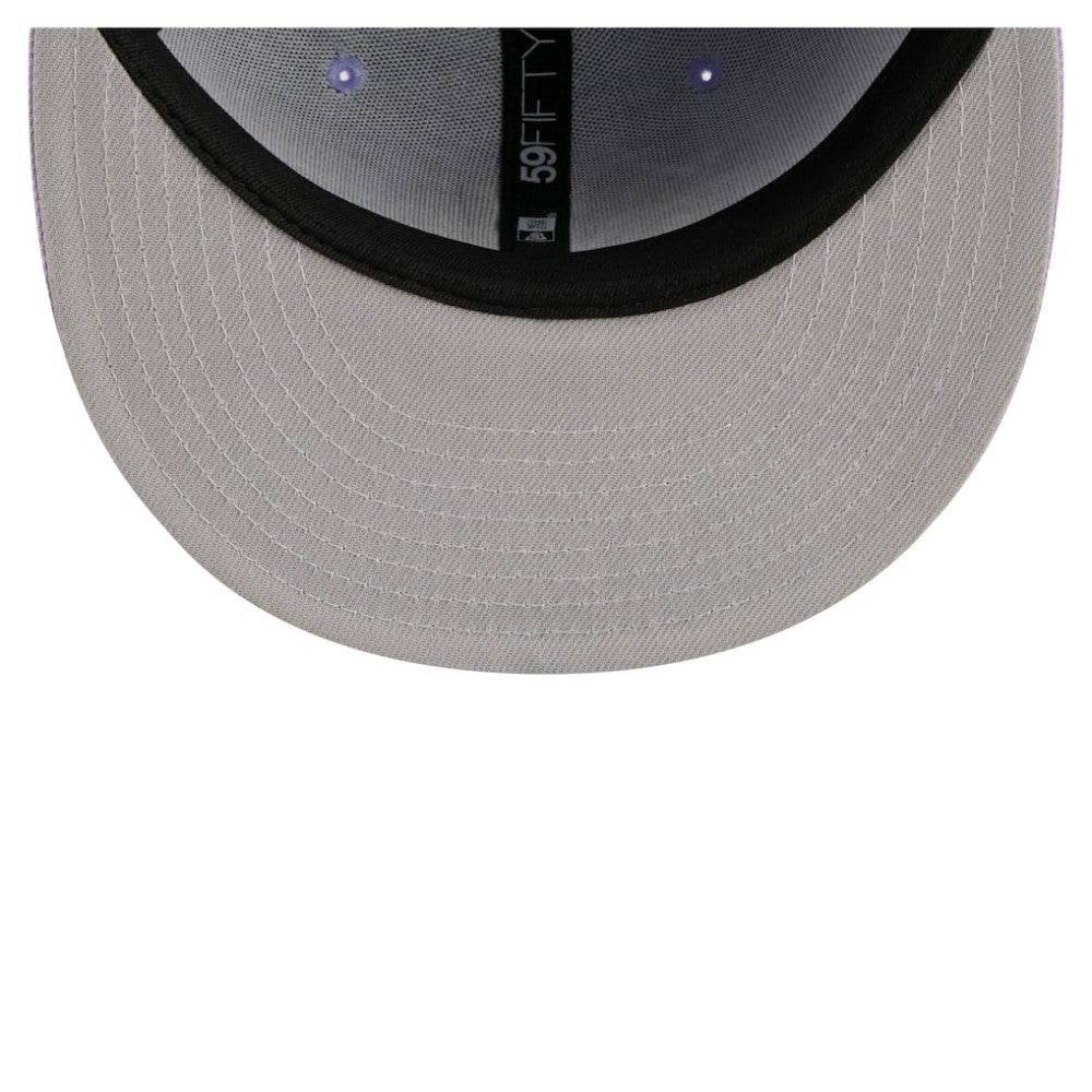Chicago Blackhawks New Era Lavender Bloom 59FIFTY Fitted Hat - Light Purple/Purple | US 203778872