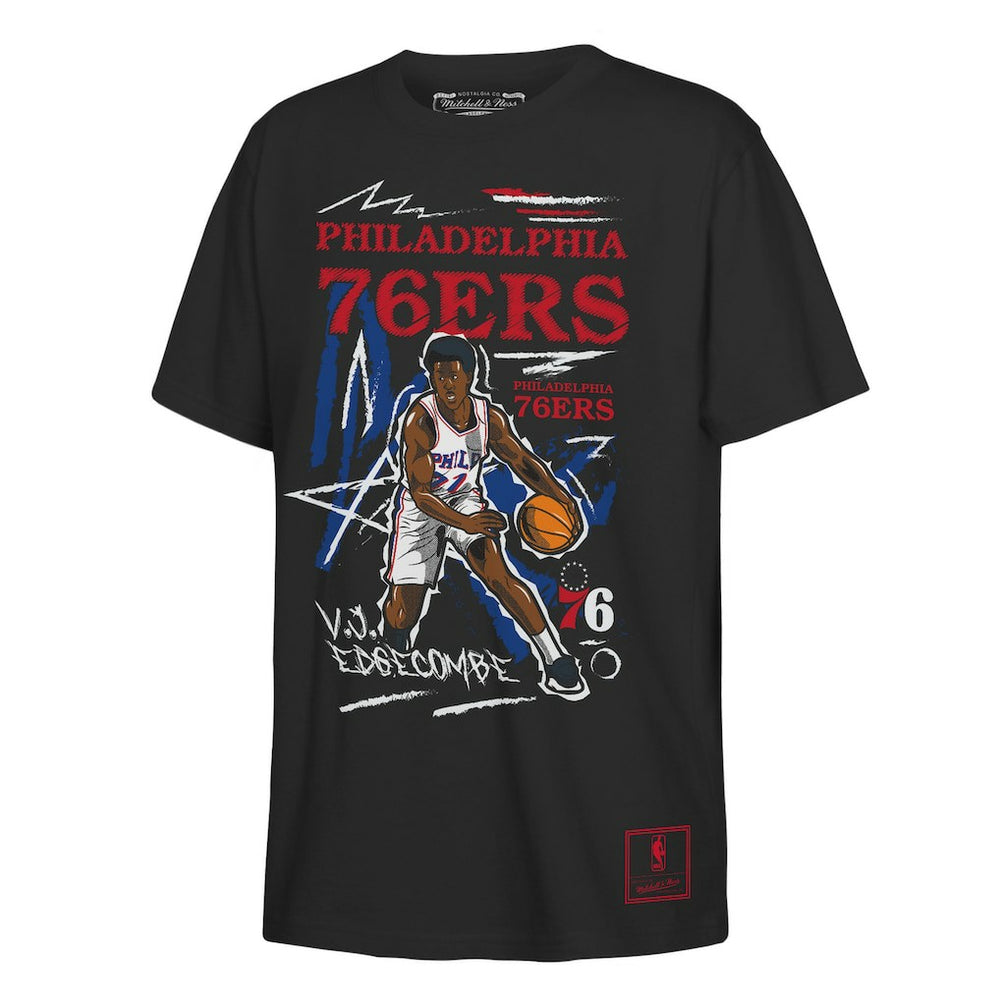 VJ Edgecombe Philadelphia 76ers Outerstuff Youth Chalked Up Player Name & Number T-Shirt Black outlet