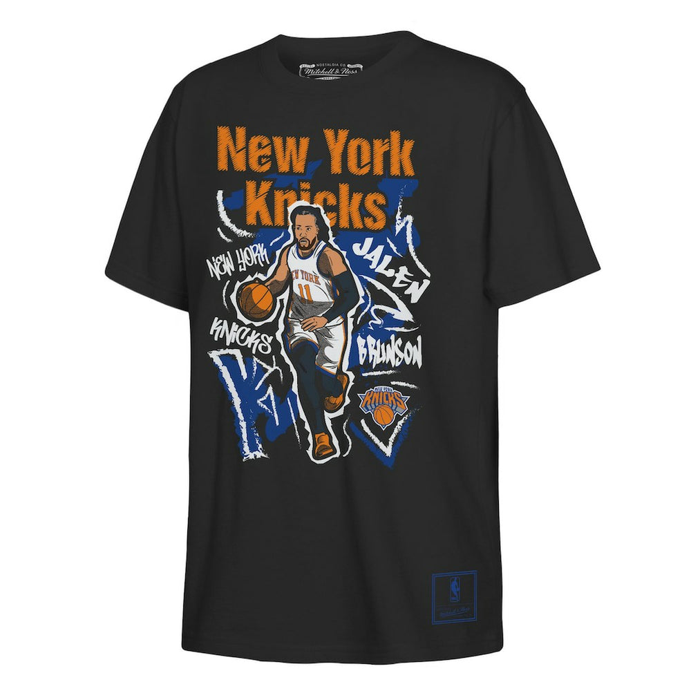 Jalen Brunson New York Knicks Outerstuff Youth Chalked Up Player Name & Number T-Shirt Black outlet