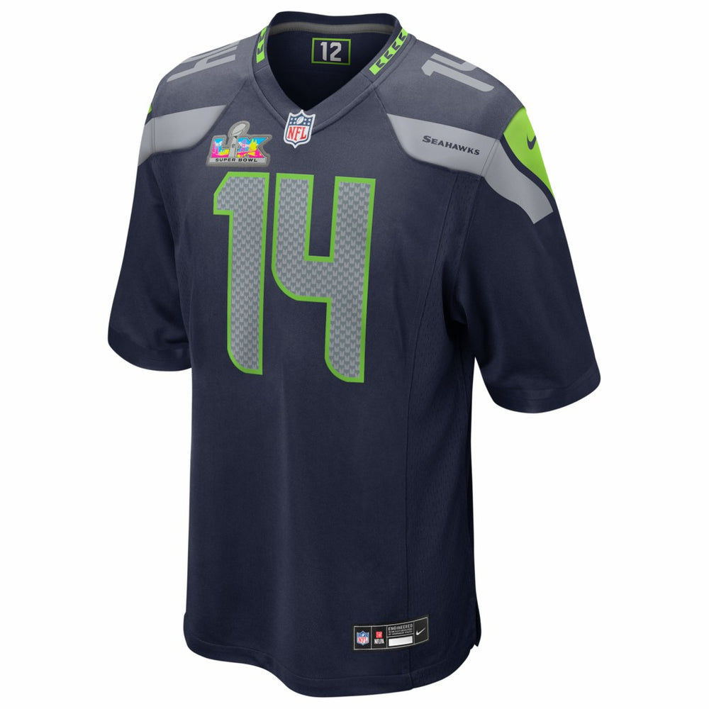 Sam Darnold Seattle Seahawks Super Bowl LX Patch Game Jersey - College Navy Jerseys