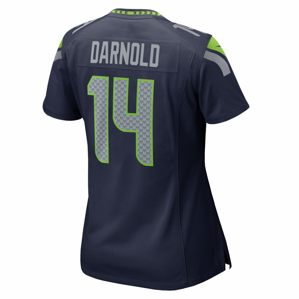 Sam Darnold Seattle Seahawks Women's Super Bowl LX Patch Game Jersey - College Navy Jerseys