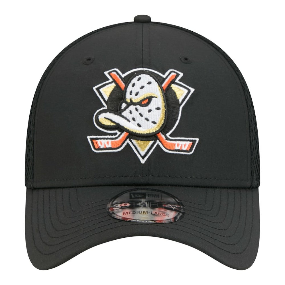 Anaheim Ducks New Era Logo 39THIRTY Flex Hat - Black | US 203785912