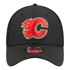 Calgary Flames New Era Logo 39THIRTY Flex Hat - Black | US 203785930