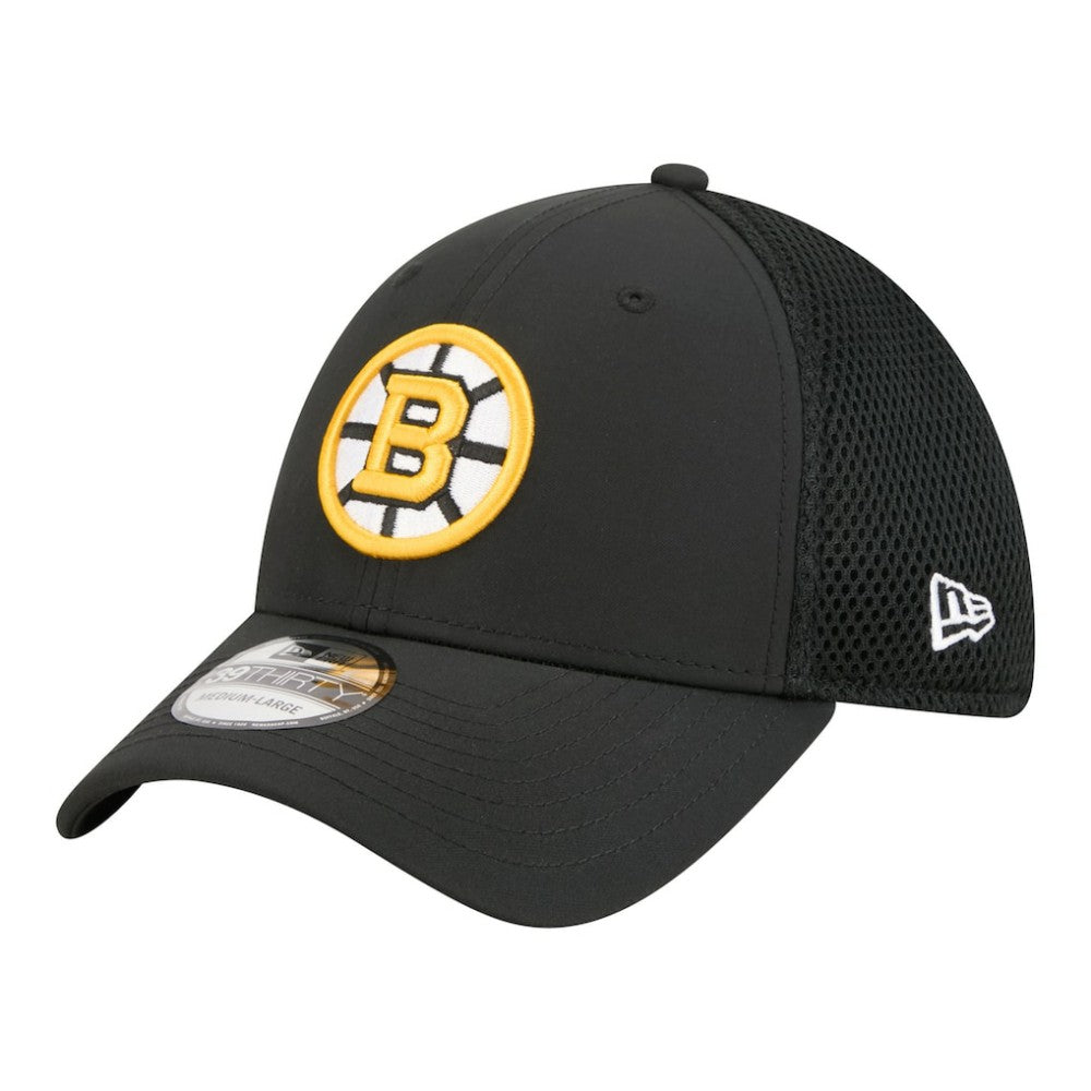 Boston Bruins New Era Logo 39THIRTY Flex Hat - Black | US 203785932