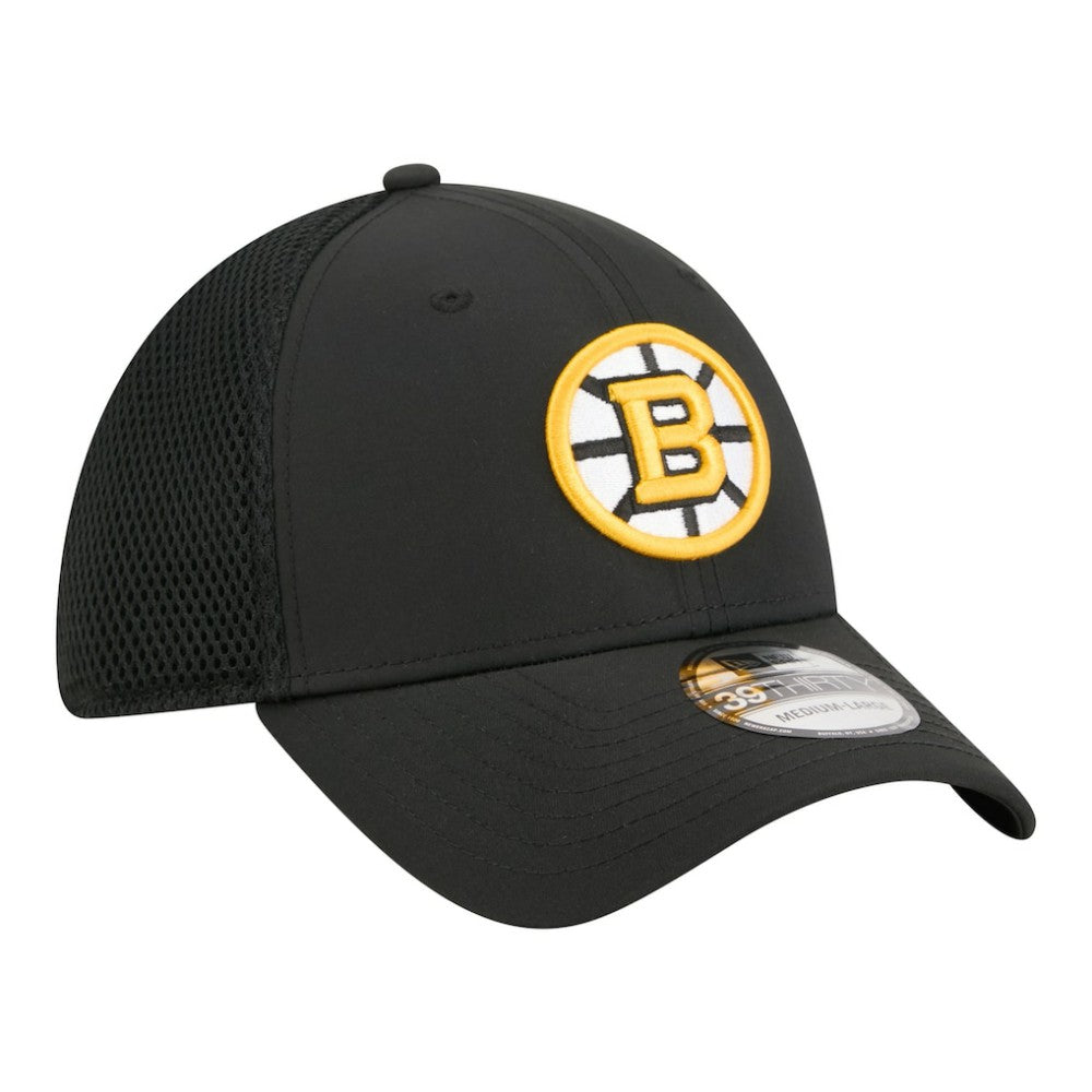 Boston Bruins New Era Logo 39THIRTY Flex Hat - Black | US 203785932
