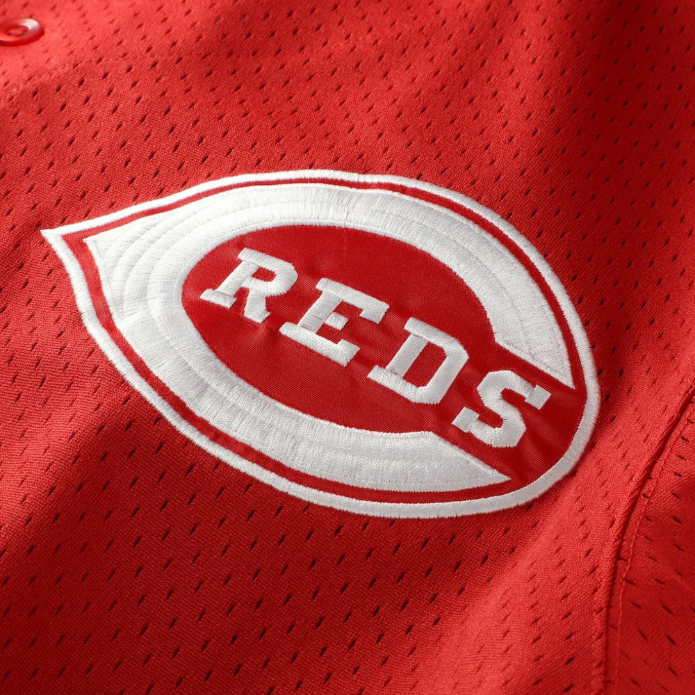 Deion Sanders Cincinnati Reds Mitchell & Ness Big & Tall Cooperstown Mesh Batting Practice Jersey - Red Jerseys