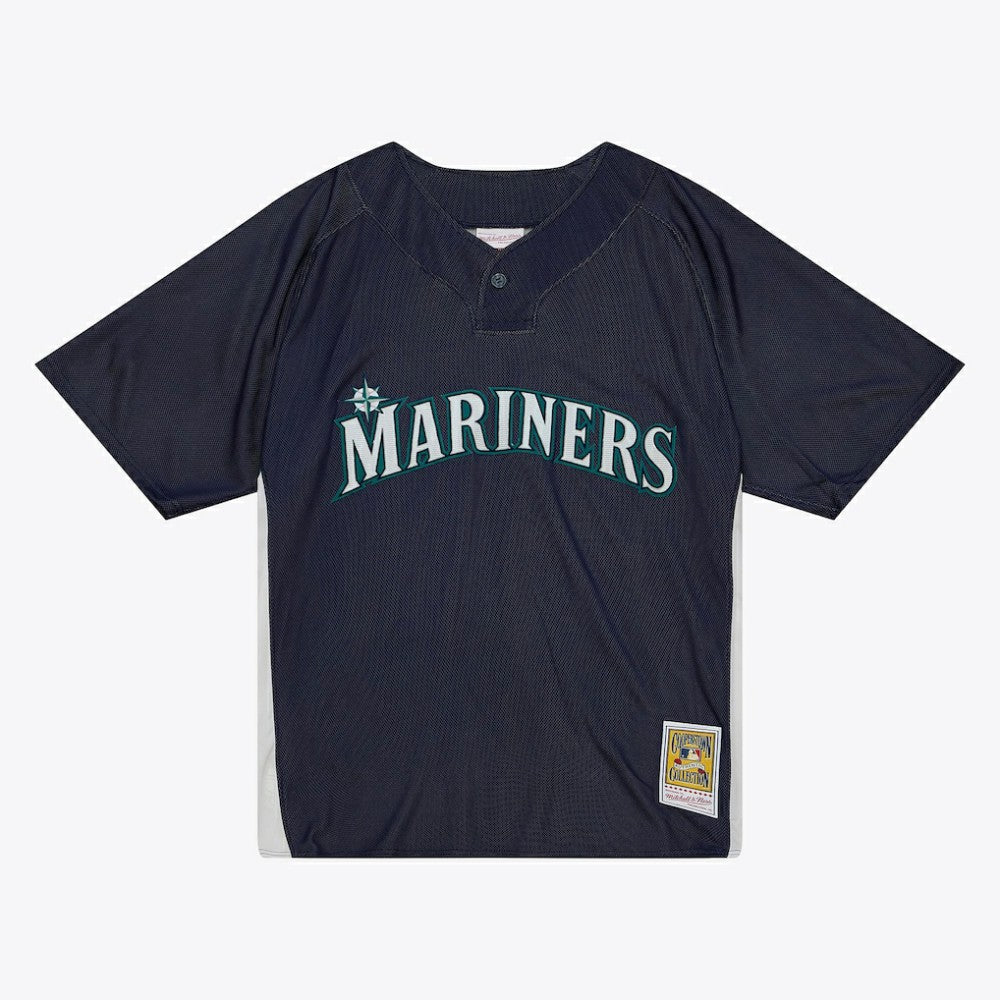Ichiro Suzuki Seattle Mariners Mitchell & Ness Big & Tall Cooperstown Mesh Batting Practice Jersey - Navy Jerseys