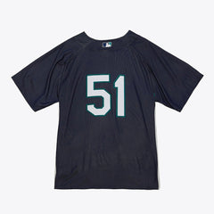 Ichiro Suzuki Seattle Mariners Mitchell & Ness Big & Tall Cooperstown Mesh Batting Practice Jersey - Navy Jerseys