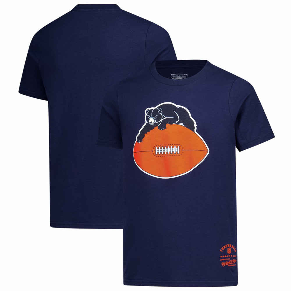 Chicago Bears Youth Retro Logo T-Shirt - Navy T-shirts