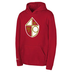 San Francisco 49ers Youth Retro Logo Retro Logo Hoodie - Scarlet Hoodies