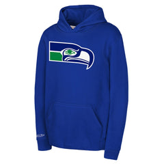 Seattle Seahawks Youth Retro Logo Hoodie - Royal Hoodies