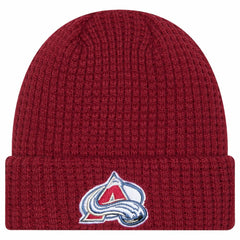 Colorado Avalanche New Era Waffle Cuffed Knit Hat - Burgundy | US 203787578
