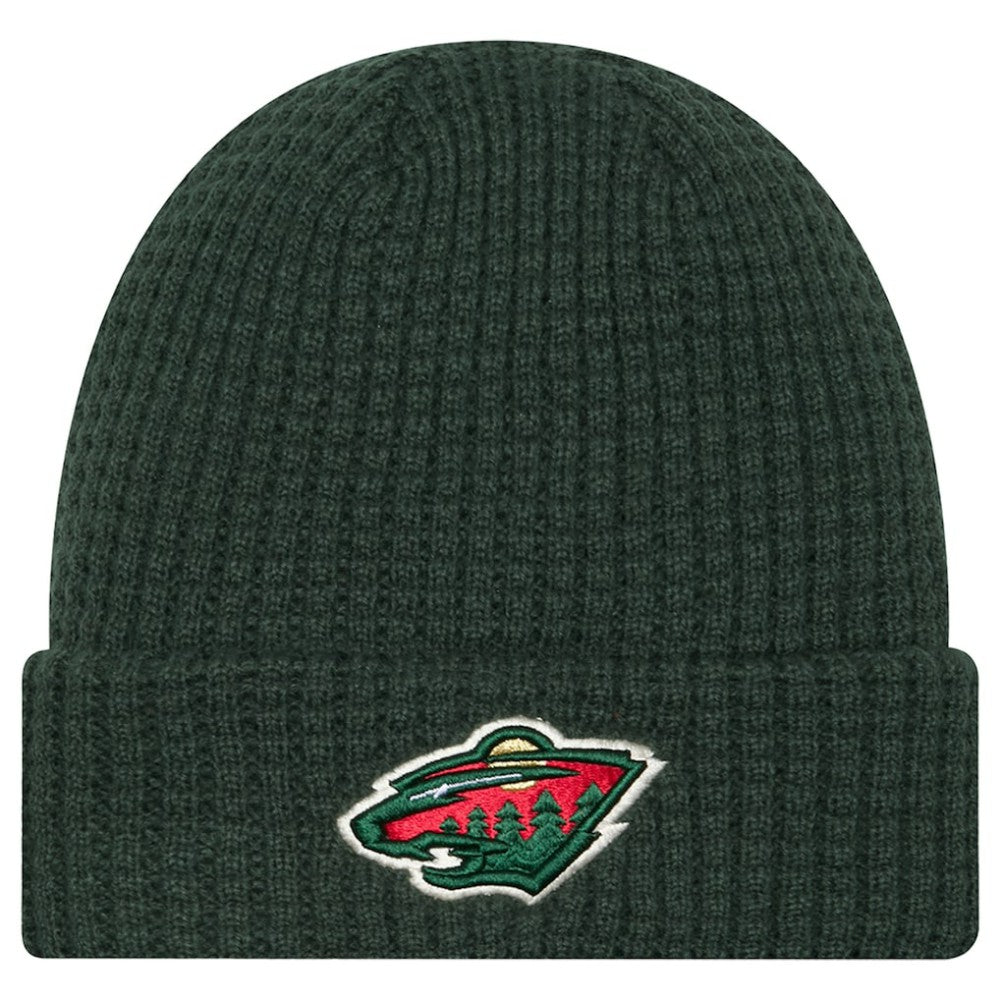 Minnesota Wild New Era Waffle Cuffed Knit Hat - Green | US 203787580