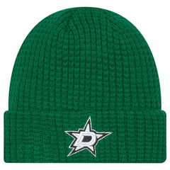Dallas Stars New Era Waffle Cuffed Knit Hat - Kelly Green | US 203787581