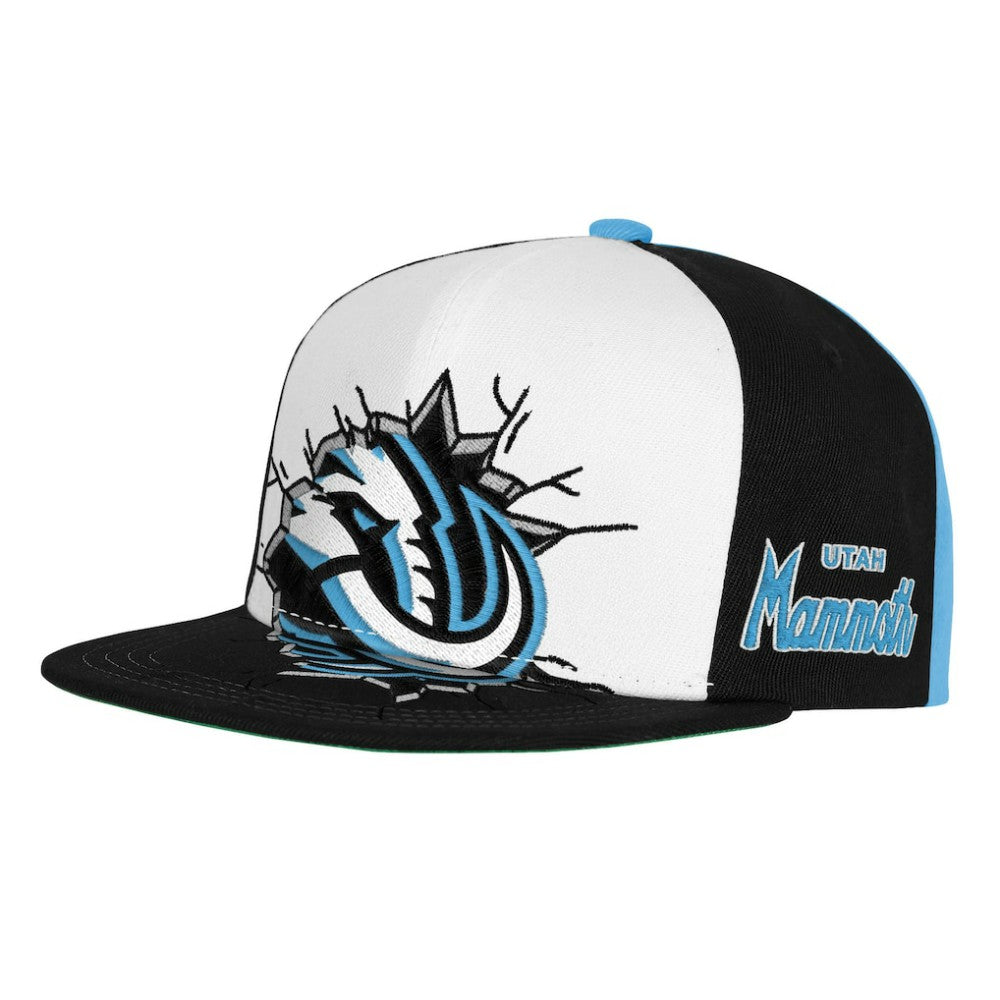Utah Mammoth Mitchell & Ness Youth Mascot Snapback Hat - Navy | US 203788029