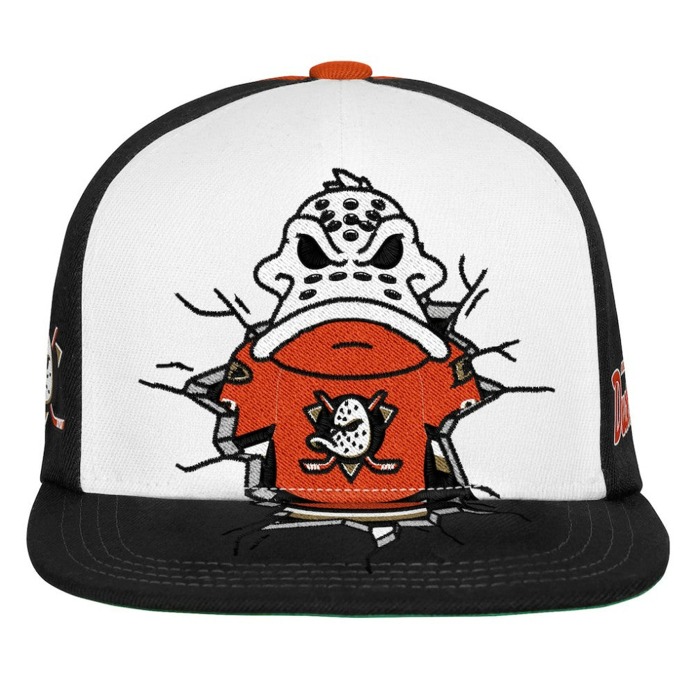 Anaheim Ducks Mitchell & Ness Youth Mascot Snapback Hat - Orange | US 203788030