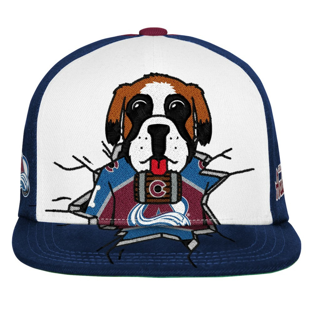 Colorado Avalanche Mitchell & Ness Youth Mascot Snapback Hat - Maroon | US 203788031