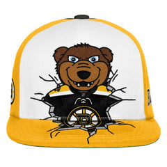 Boston Bruins Mitchell & Ness Youth Mascot Snapback Hat - Black | US 203788033