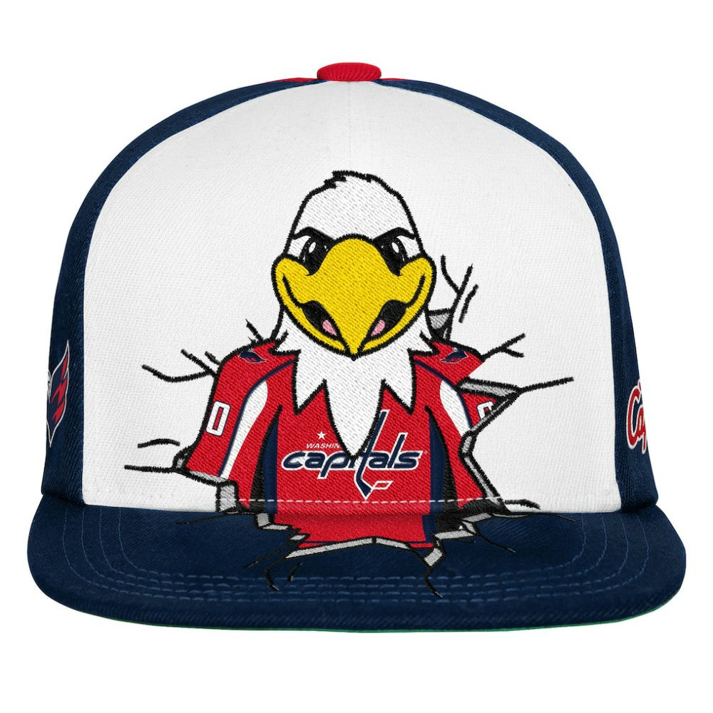 Washington Capitals Mitchell & Ness Youth Mascot Snapback Hat - Navy | US 203788034