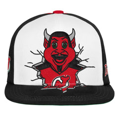 New Jersey Devils Mitchell & Ness Youth Mascot Snapback Hat - Red | US 203788035