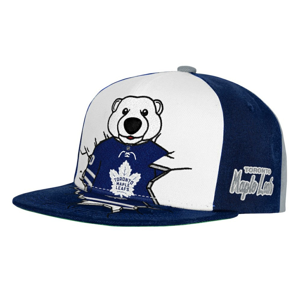 Toronto Maple Leafs Mitchell & Ness Youth Mascot Snapback Hat - Navy | US 203788037
