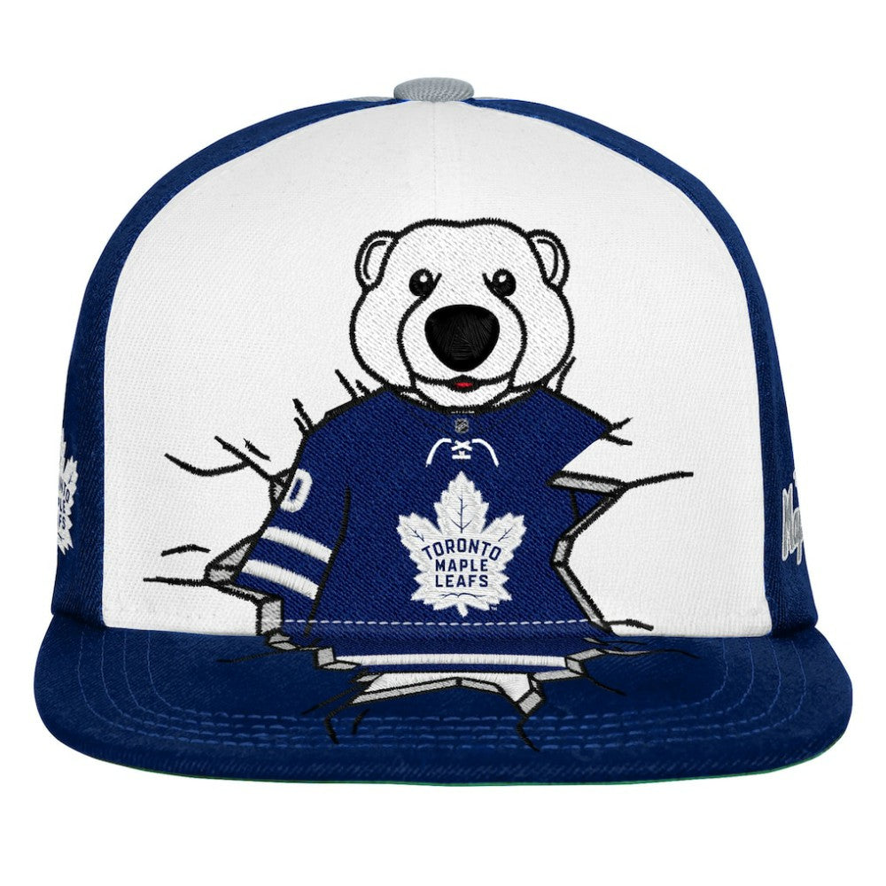 Toronto Maple Leafs Mitchell & Ness Youth Mascot Snapback Hat - Navy | US 203788037