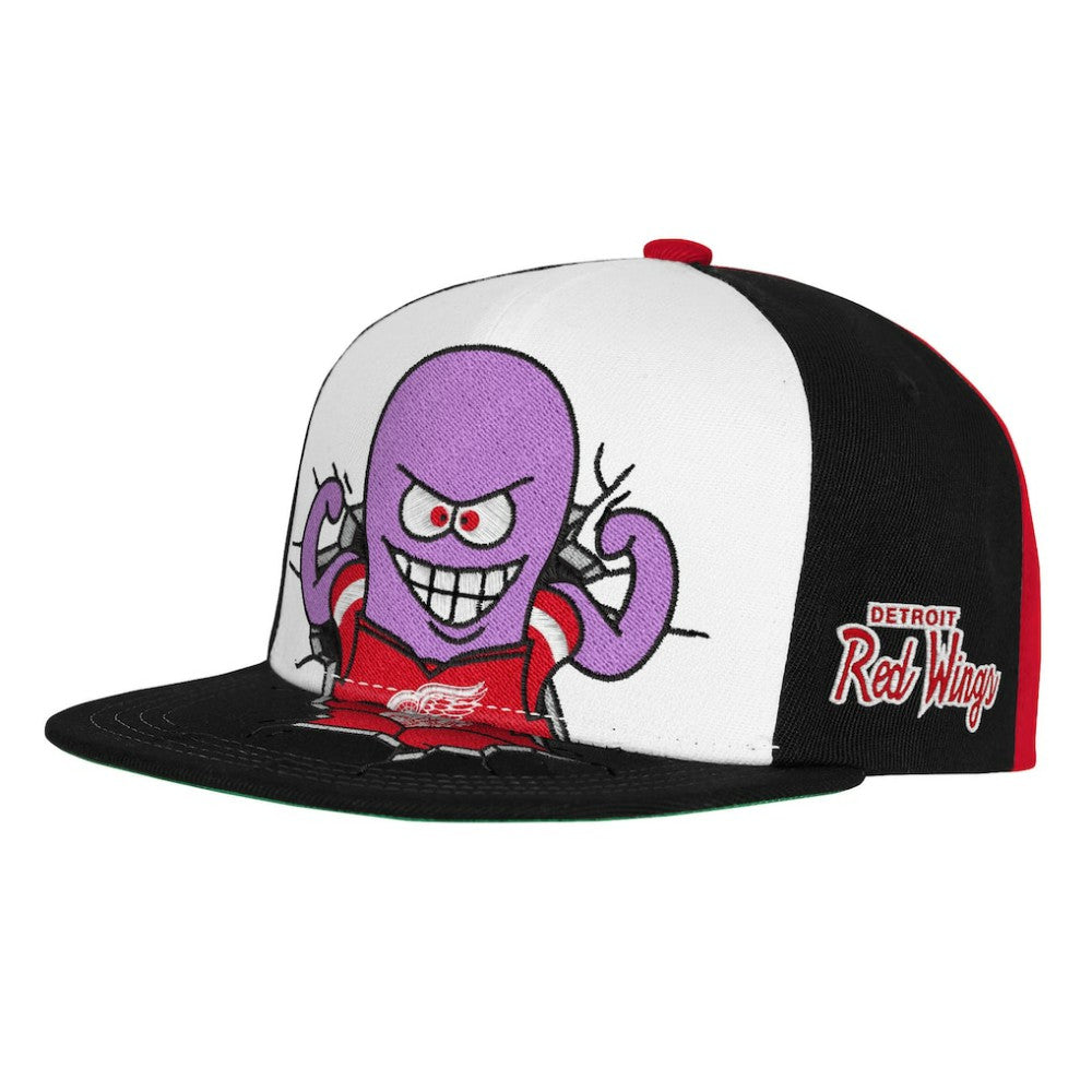 Detroit Red Wings Mitchell & Ness Youth Mascot Snapback Hat - Red | US 203788038