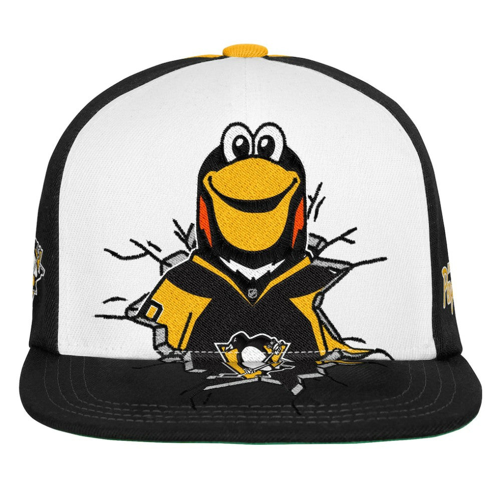Pittsburgh Penguins Mitchell & Ness Youth Mascot Snapback Hat - Black | US 203788039