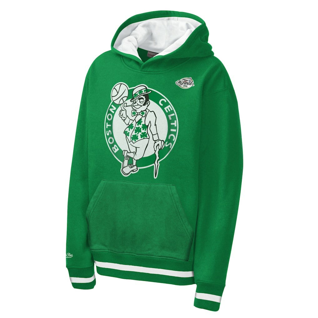 Boston Celtics Youth Playmaker Fashion Fleece Hoodie Kelly Green - Mitchell & Ness