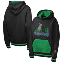 Minnesota Timberwolves Youth Playmaker Fashion Fleece Hoodie Navy - Mitchell & Ness outlet