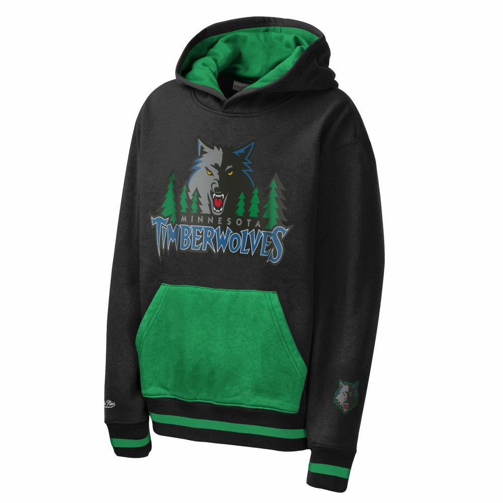 Minnesota Timberwolves Youth Playmaker Fashion Fleece Hoodie Navy - Mitchell & Ness outlet