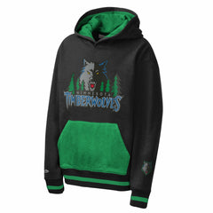 Minnesota Timberwolves Youth Playmaker Fashion Fleece Hoodie Navy - Mitchell & Ness outlet